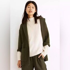 NWT Madewell Dillon Pullover Mock Turtleneck in Cream